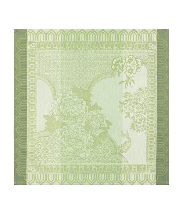 Le Jacquard Français tafellinnen Promenade Impériale green