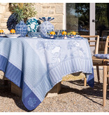 Le Jacquard Français tafellinnen Promenade Impériale blue