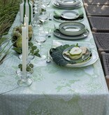 Le Jacquard Français Promenade Impériale green gecoat tafellinnen