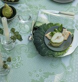 Le Jacquard Français Promenade Impériale green gecoat tafellinnen