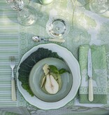Le Jacquard Français Promenade Impériale green gecoat tafellinnen