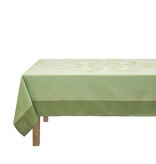 Le Jacquard Français Promenade Impériale green gecoat tafellinnen