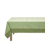 Le Jacquard Français Promenade Impériale green gecoat tafellinnen