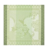 Le Jacquard Français Promenade Impériale green gecoat tafellinnen