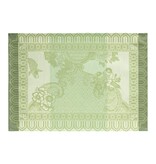 Le Jacquard Français Promenade Impériale green gecoat tafellinnen