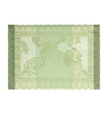 Le Jacquard Français Promenade Impériale green gecoat tafellinnen