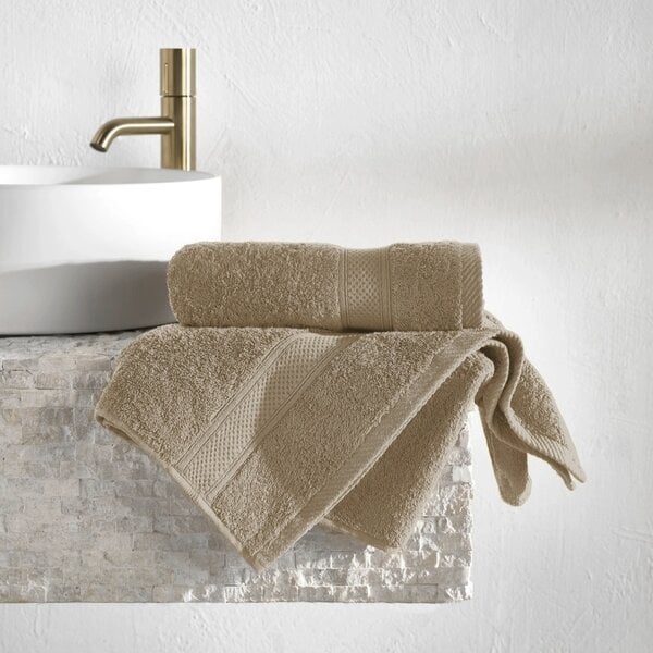 handdoeken Stephanie humus (taupe tint), vanaf