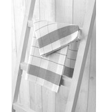 De Witte Lietaer theedoek mixte halflinnen black