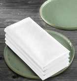 De Witte Lietaer Puntos offwhite (wit) tafellaken 160x250