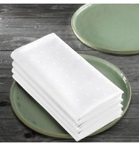 De Witte Lietaer Puntos offwhite (wit) tafellaken 160x250