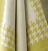 De Witte Lietaer droogdoek Pied de poule yellow green