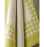 De Witte Lietaer droogdoek Pied de poule yellow green