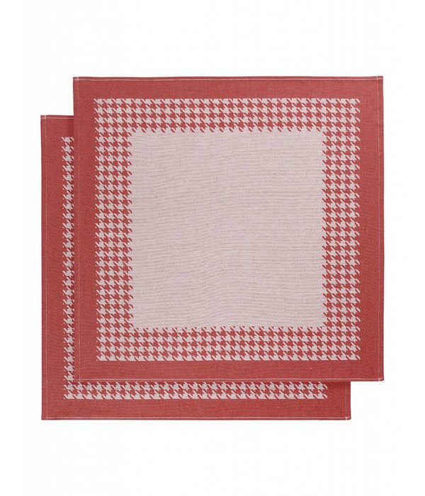 De Witte Lietaer theedoek Pied de Poule red
