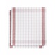 theedoek mixte halflinnen red