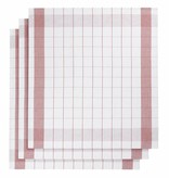 De Witte Lietaer theedoek mixte halflinnen red