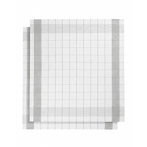 De Witte Lietaer theedoek mixte halflinnen grey