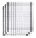 De Witte Lietaer theedoek mixte halflinnen black