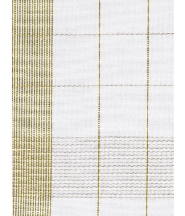 De Witte Lietaer theedoek mixte halflinnen yellow green