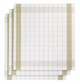 De Witte Lietaer theedoek mixte halflinnen yellow green