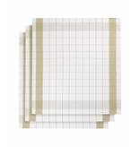De Witte Lietaer theedoek mixte halflinnen yellow green