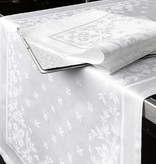 De Witte Lietaer tafelaken damast Franse lelie Lilium wit