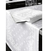 De Witte Lietaer tafelaken damast Franse lelie Lilium wit