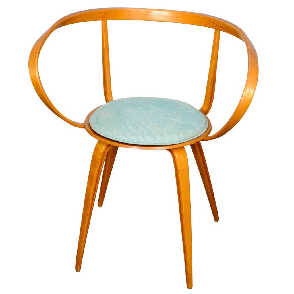 Pretzel Chair met armleuningen door George Nelson