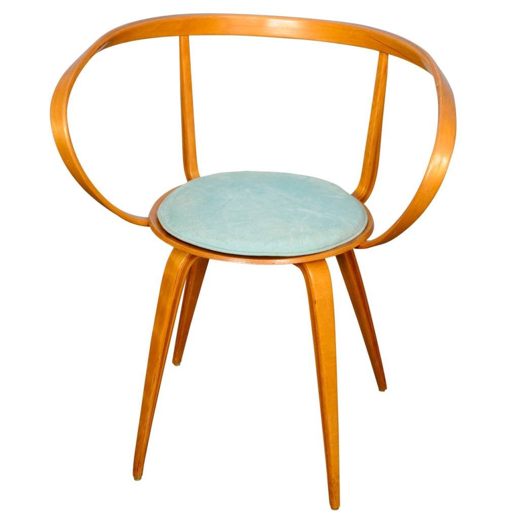 Pretzel Chair with Armrests by George Nelson