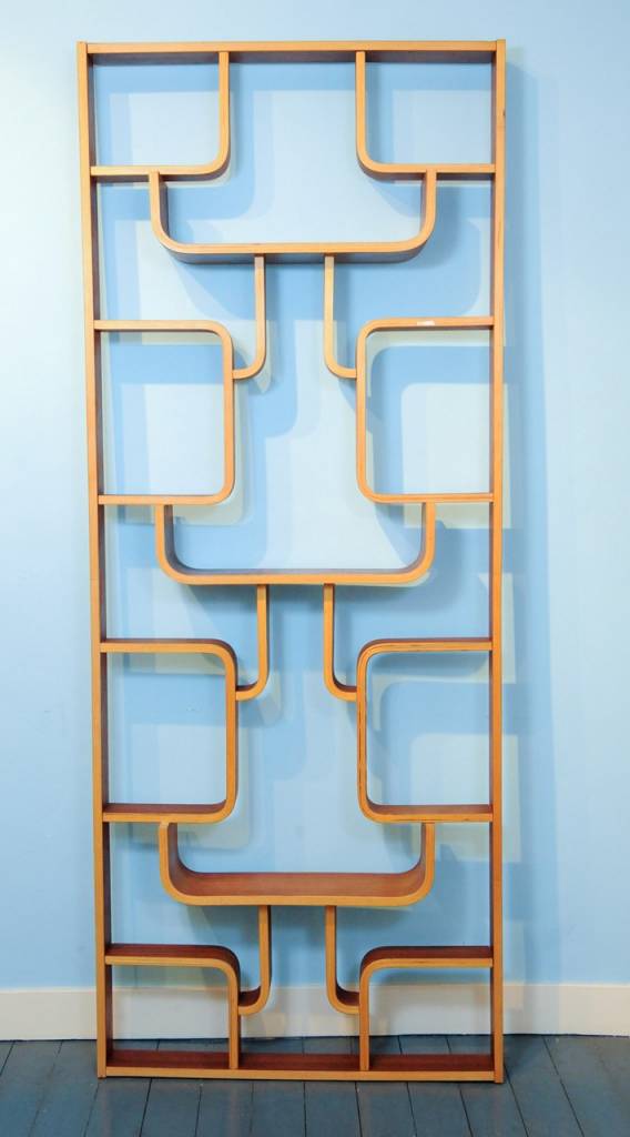 Czech Roomdivider Vintage Plywood