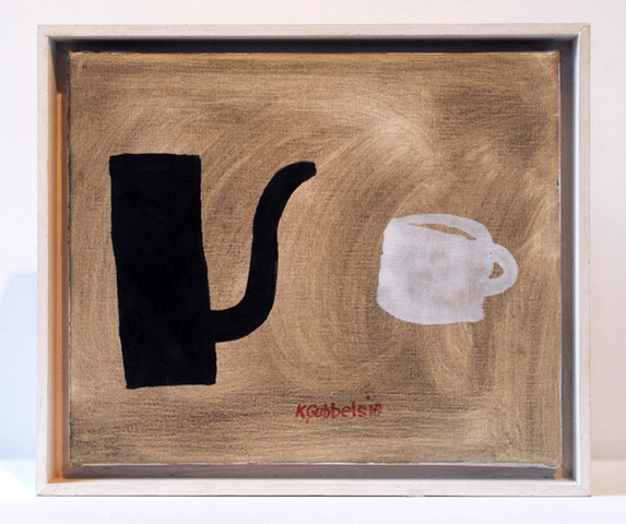 KLAAS GUBBELS | ZWARTE KAN MET KOPJE, 2018