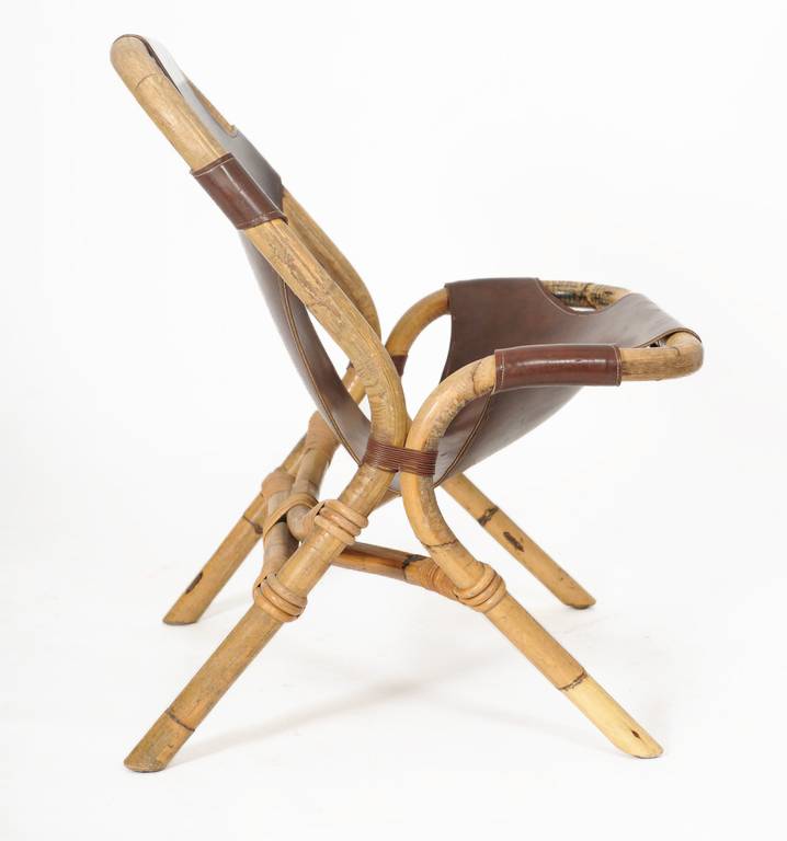 Vintage Bamboe stoel