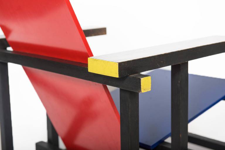 Rood / blauwe stoel van Gerrit Thomas Rietveld