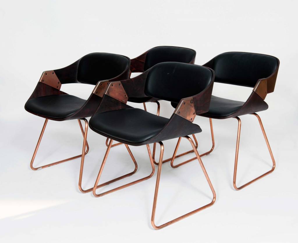 Vintage Plywood Rudi Verelst Diner Chairs