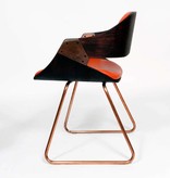 Vintage Plywood Rudi Verelst Diner Chairs Orange