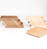 WOODEN STACKABLE TRAY FILES