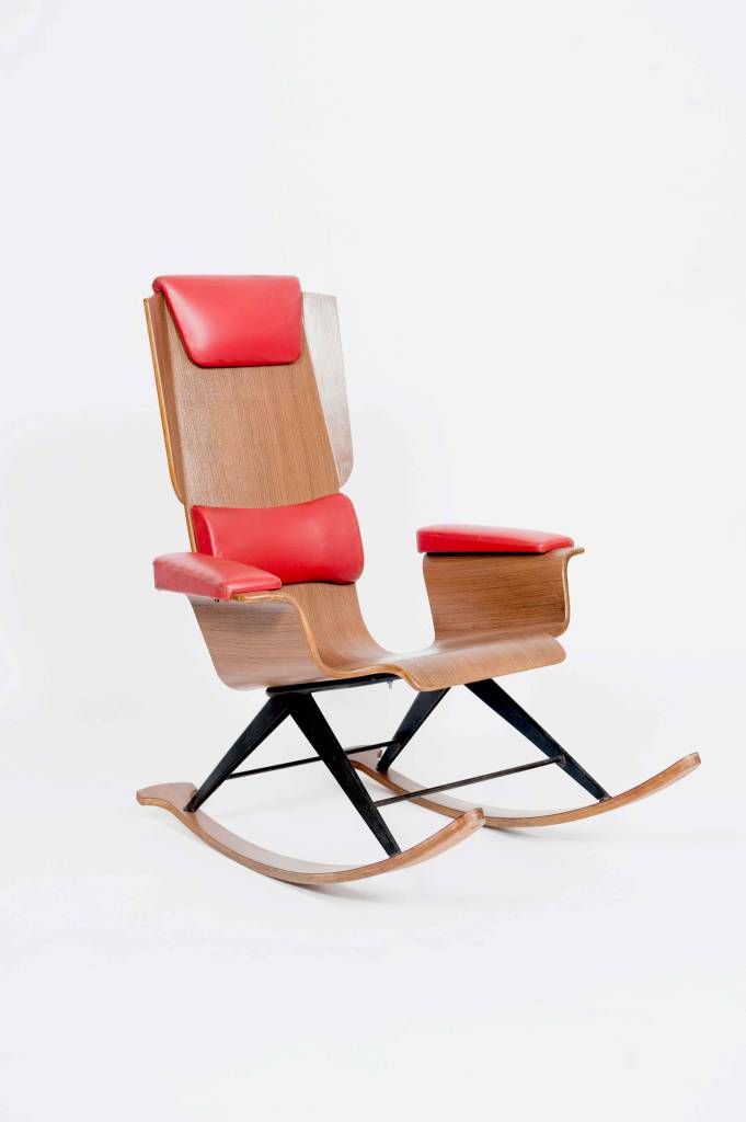 Vintage Plywood Vintage Rocking Chair