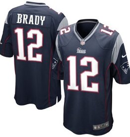 NFL Mens New England Patriots Tom Brady Nike Navy Blue Game Jersey