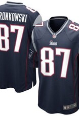 NFL Mens New England Patriots Rob Gronkowski Nike Navy Blue Game Jersey
