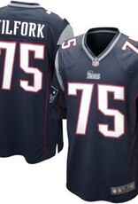 NFL Mens New England Patriots Vince Wilfork Nike Navy Blue Game Jersey