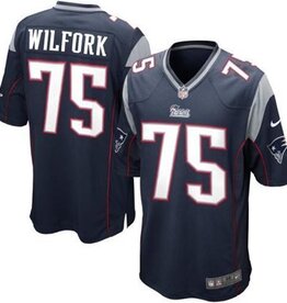 NFL Mens New England Patriots Vince Wilfork Nike Navy Blue Game Jersey