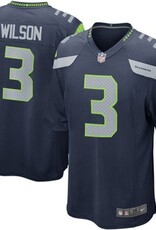 NFL Mens Seattle Seahawks Russell Wilson Nike College Navy Game Jersey