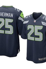 NFL Mens Seattle Seahawks Richard Sherman Nike College Navy Game Jersey
