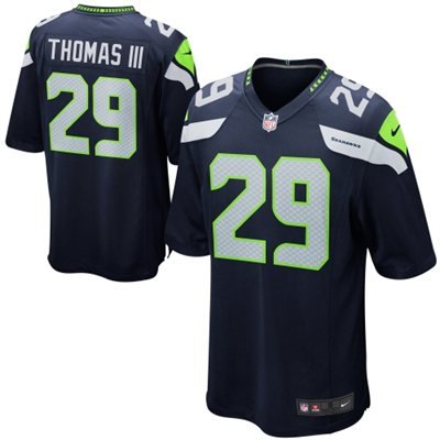 NFL Mens Seattle Seahawks Earl Thomas III Nike College Navy Game Jersey