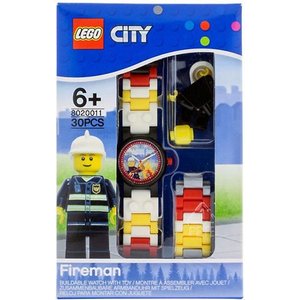 Lego City Brandweerman Horloge