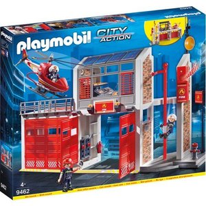 Playmobil City Action Grote Brandweerkazerne met Helikopter 9462