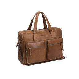 The Chesterfield Brand Leren Laptoptas Misha cognac