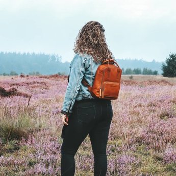 The Chesterfield Brand lederen rugzak met tabletvak