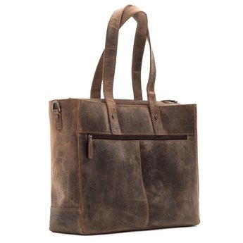 Plevier Shopper 15.6 inch bruin