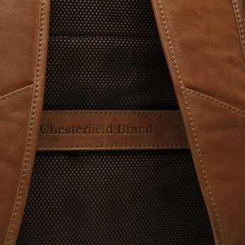 The Chesterfield Brand moderne leren rugzak met 15 inch laptopvak