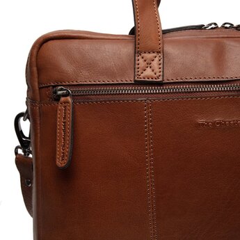 The Chesterfield Brand lederen shopper met laptopvak